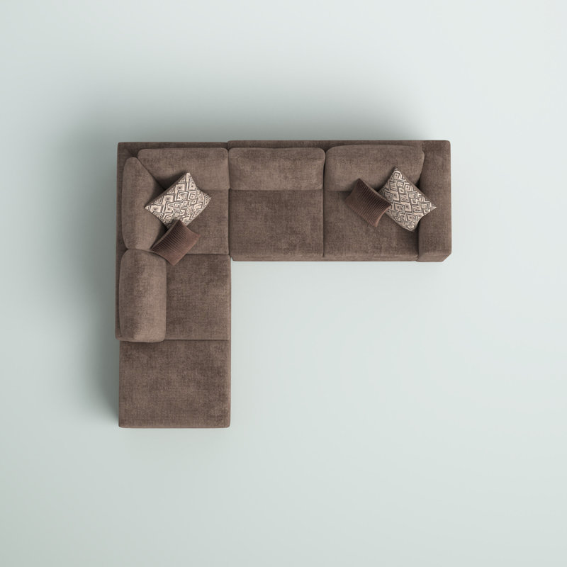 Mercury Row® Isaacs 2 Piece Upholstered Sectional & Reviews Wayfair